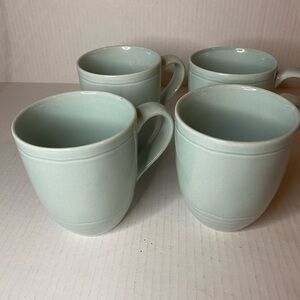 Threshold Aqua Reactive Mug Coffee Tea Stoneware Set of 4